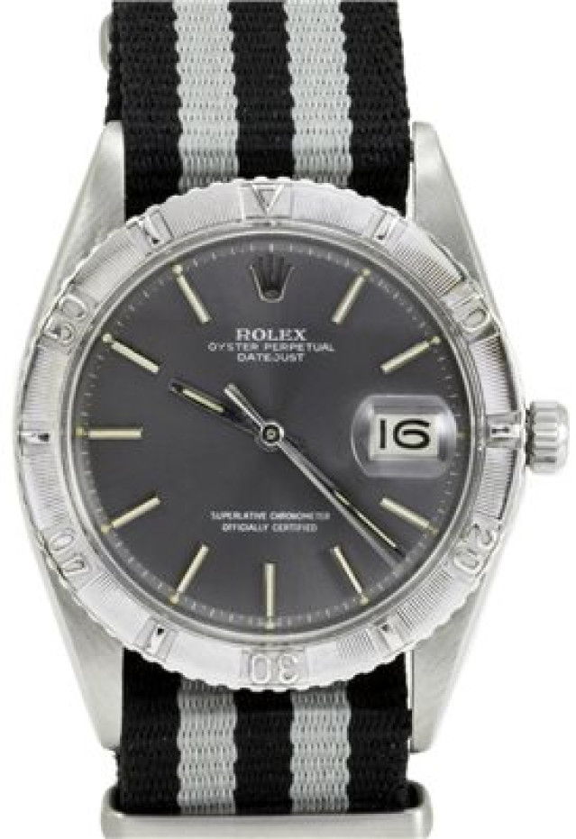 Vintage Rolex 1625 36 mm White Gold & Steel on Strap